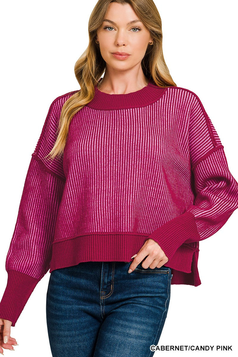 Halina Two Tone Sweater
