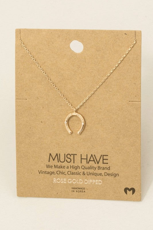 Western Horse Shoe Necklace