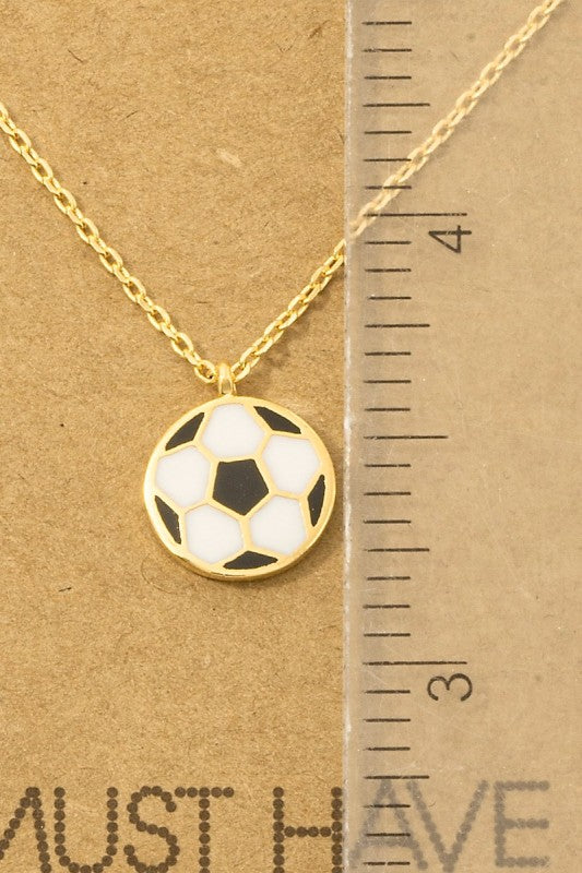 Soccer Mini Pendant Necklace