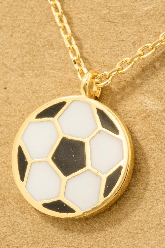Soccer Mini Pendant Necklace