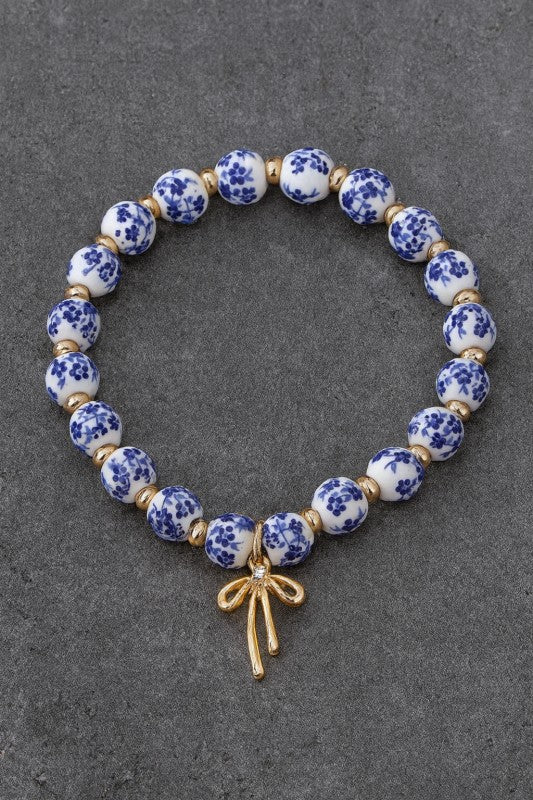 Gordon Bead with Bow Bracelet
