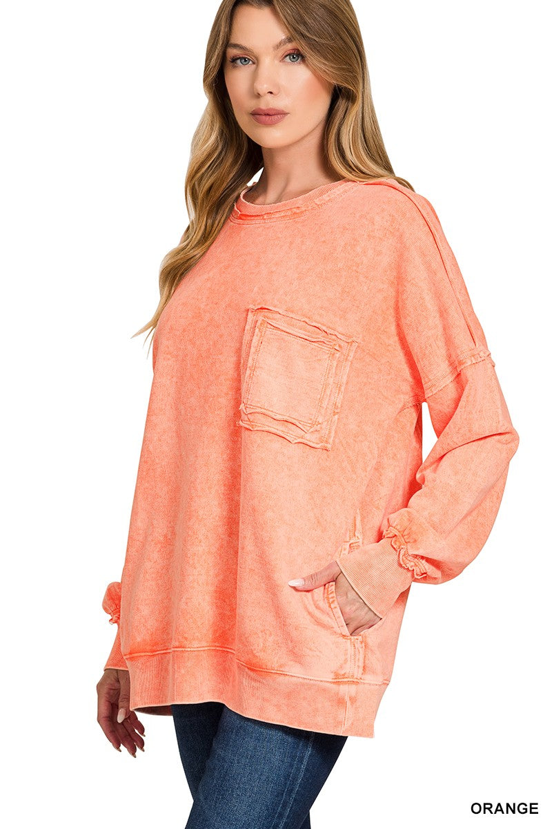 Helena Terry Pocket Top