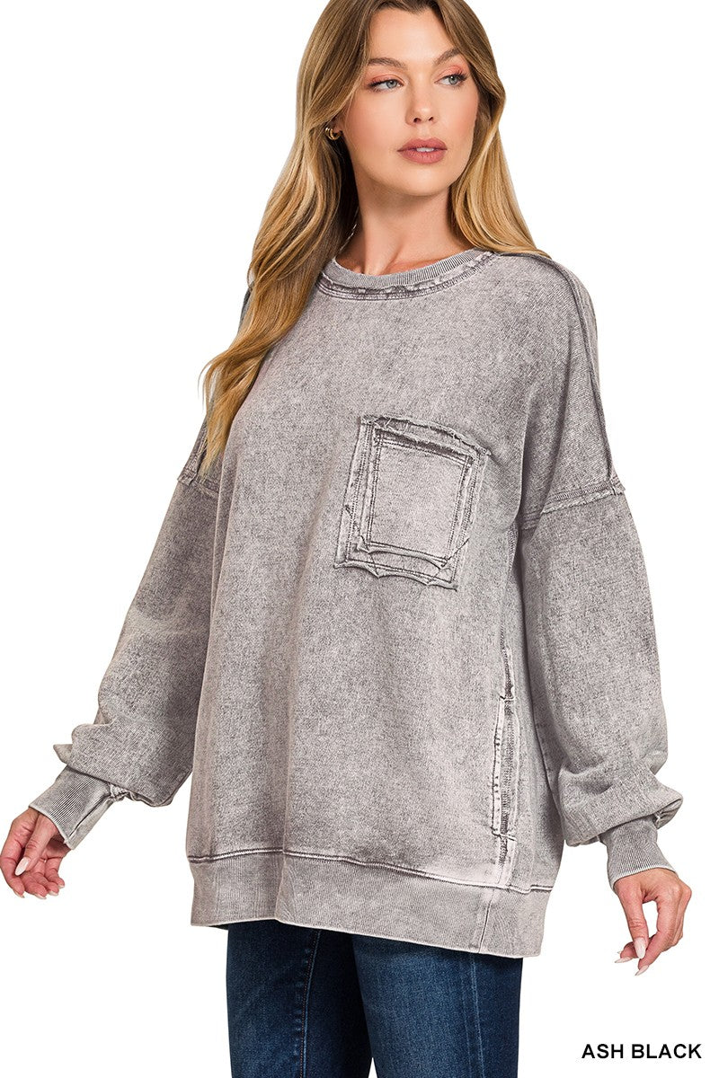 Helena Terry Pocket Top