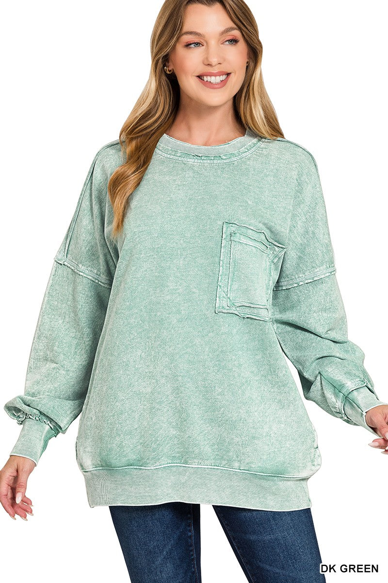 Helena Terry Pocket Top