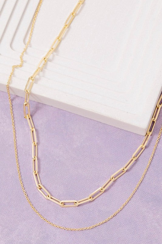 Pann Double Chain Necklace