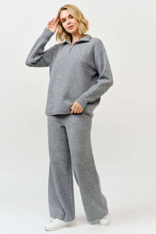 Stella Zip Sweater Matching Pant Set