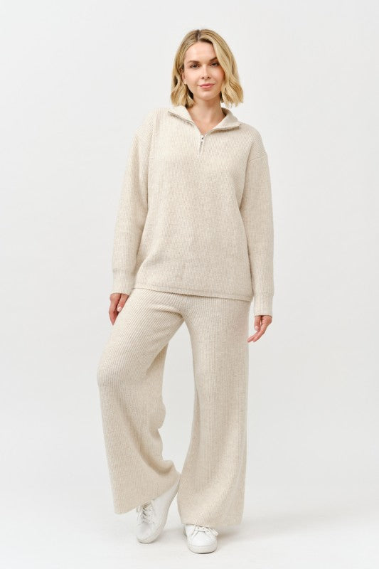 Stella Zip Sweater Matching Pant Set