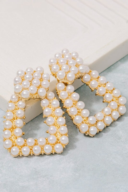 Payton Pearl Door Knocker Earrings