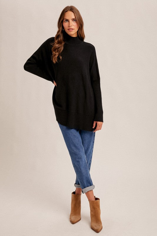 Calli Mock Slit Sweater