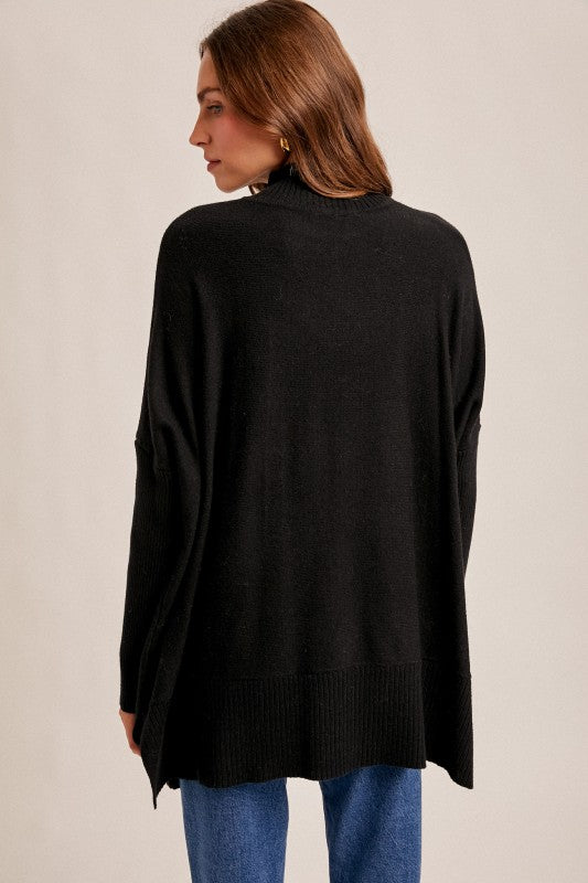 Calli Mock Slit Sweater