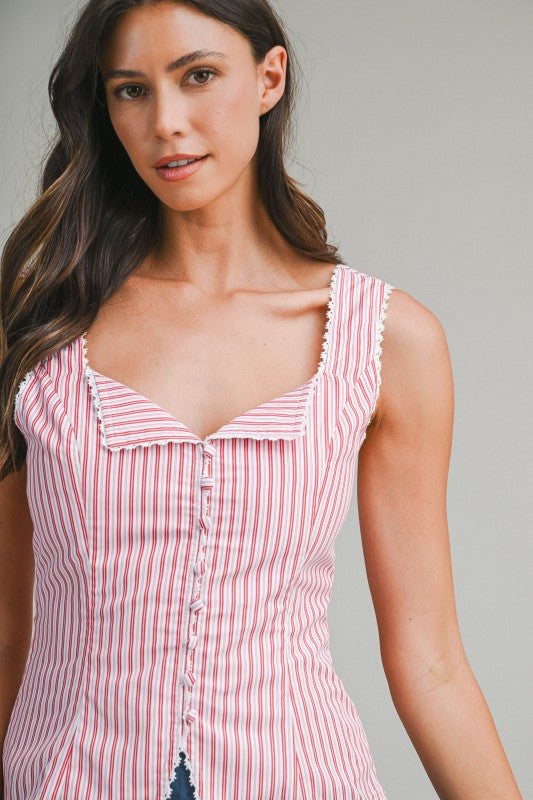 Marcus Stripe Tank Top