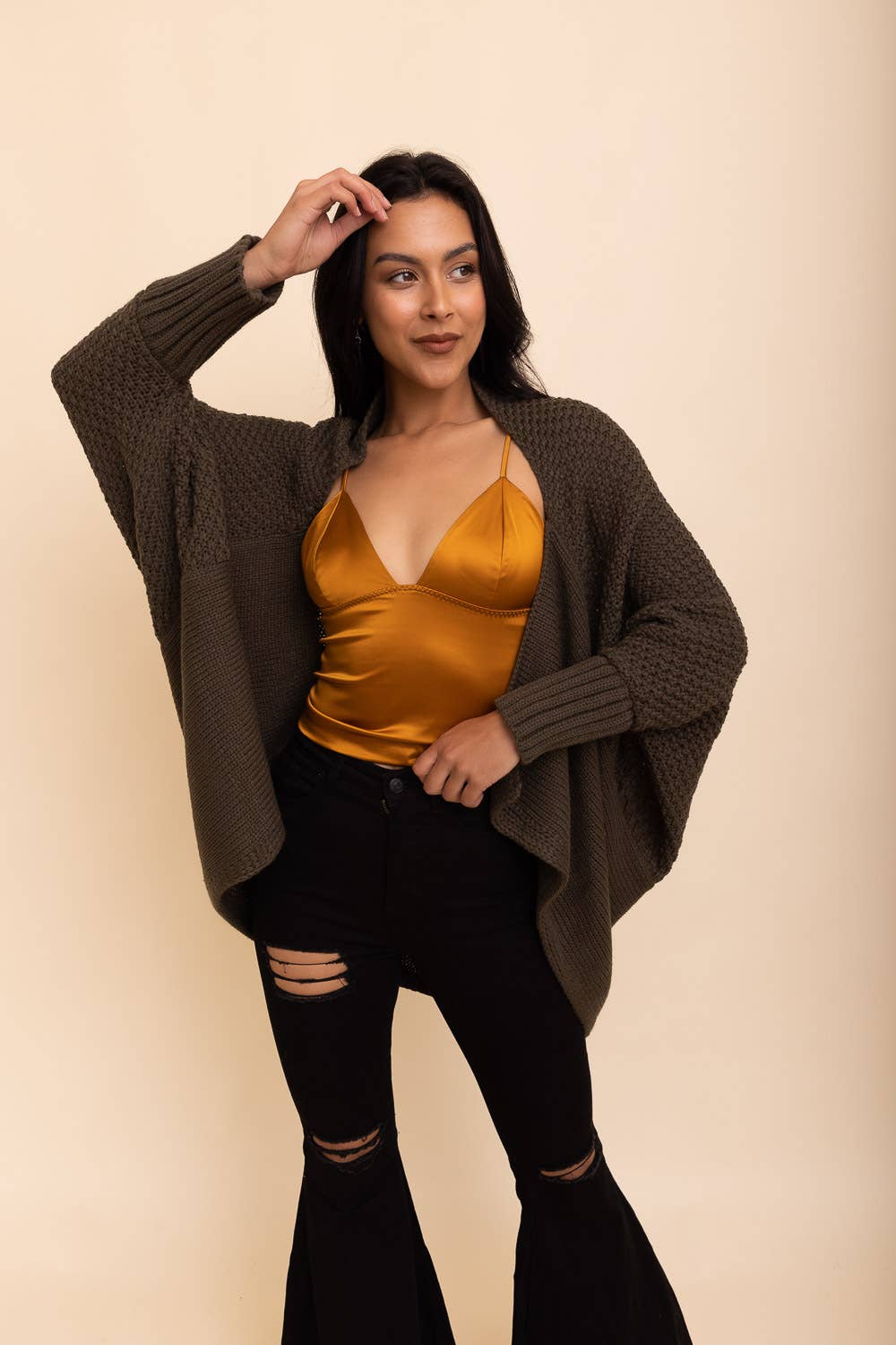 Stella Bat Sleeve Knit Cardigan (3 Colors!) PREORDER