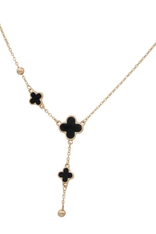 Ripp Clover Y Pendant Necklace