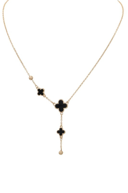 Ripp Clover Y Pendant Necklace