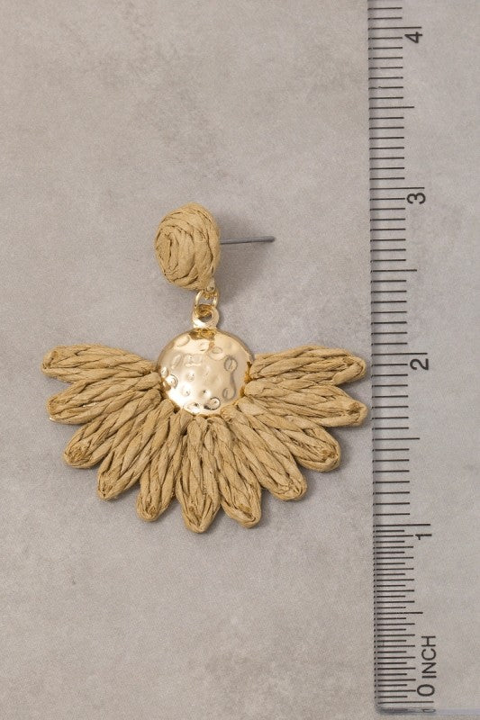 Henry Drop Rattan Earrings