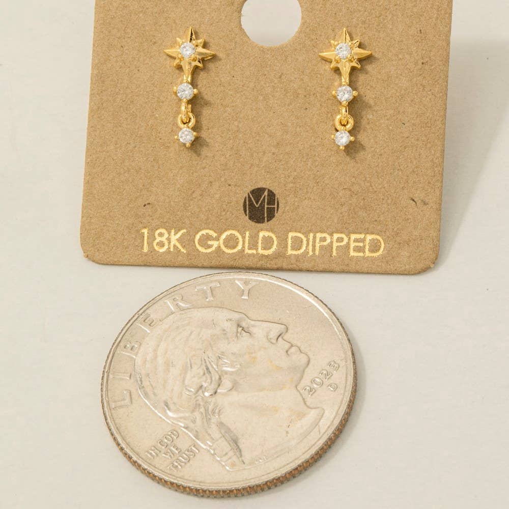 Anderson Mini Star Layered Drop Earrings