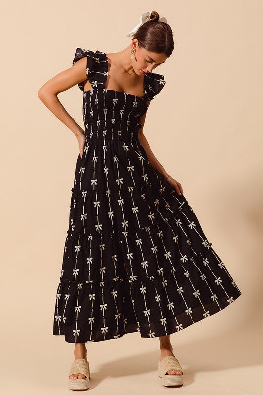 Stein Bow Midi Dress