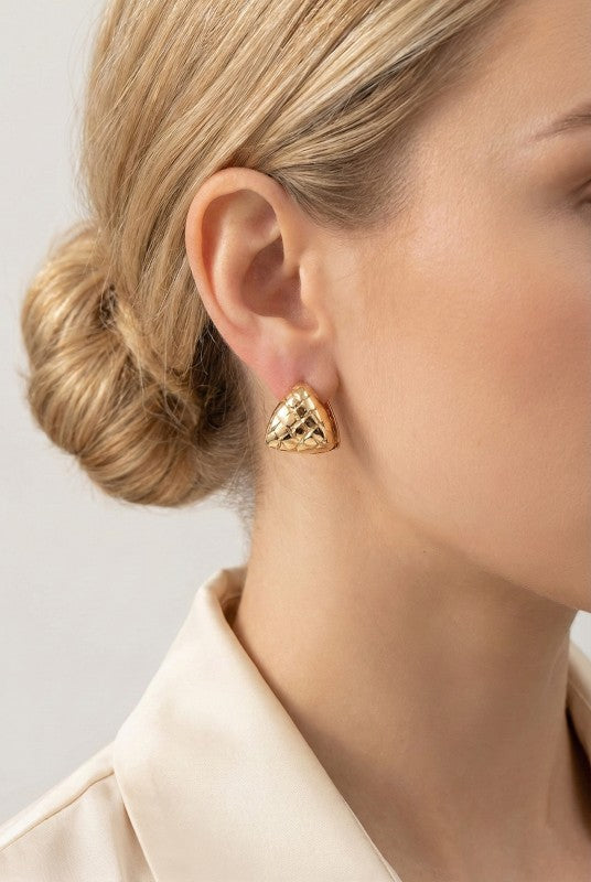 Beverly Triangle Hoop Earrings FINAL SALE