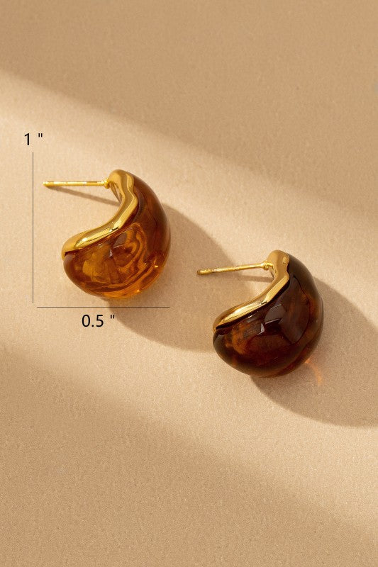 Honor Amber Tear Drop Earrings FINAL SALE