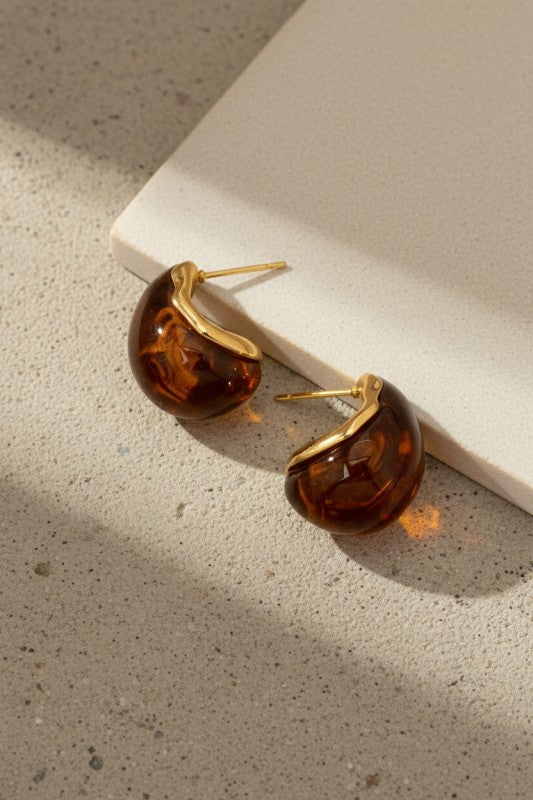 Honor Amber Tear Drop Earrings FINAL SALE