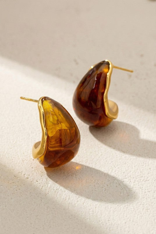 Honor Amber Tear Drop Earrings FINAL SALE