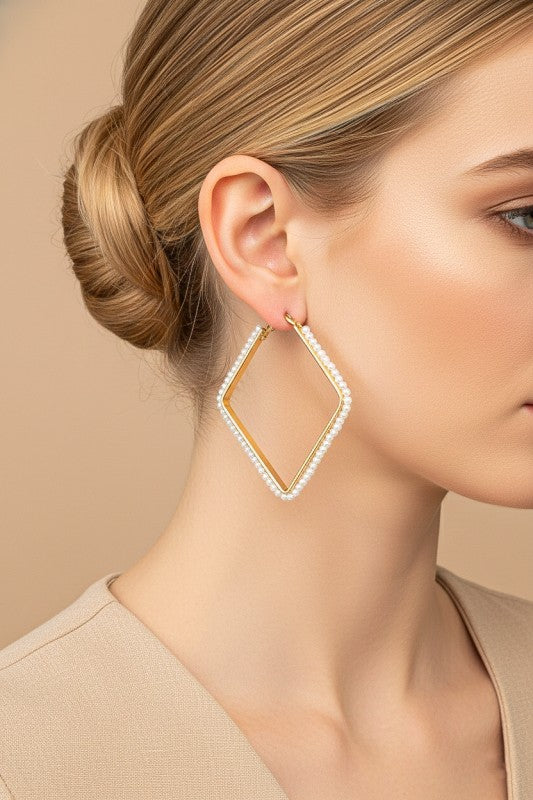 Bonnie Square Hoop Earrings