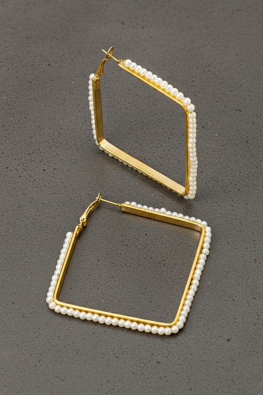 Bonnie Square Hoop Earrings