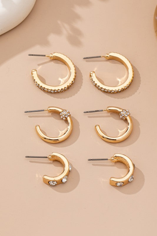 Hartly Hoop Trio Earring Set