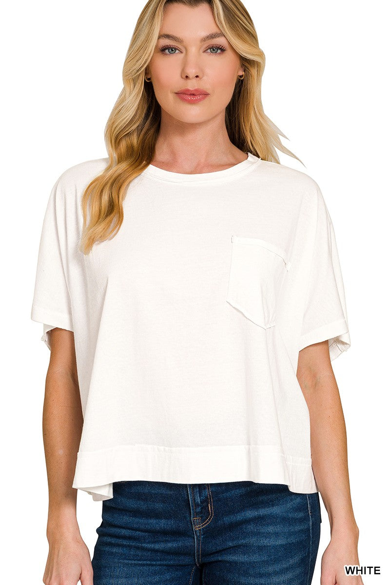 Harly Boxy Pocket Top (2 Colors!)