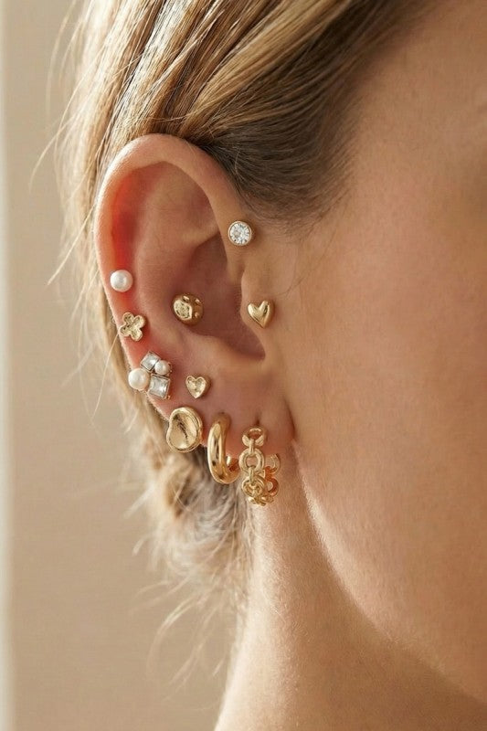 Loner Multi Stud Earrings