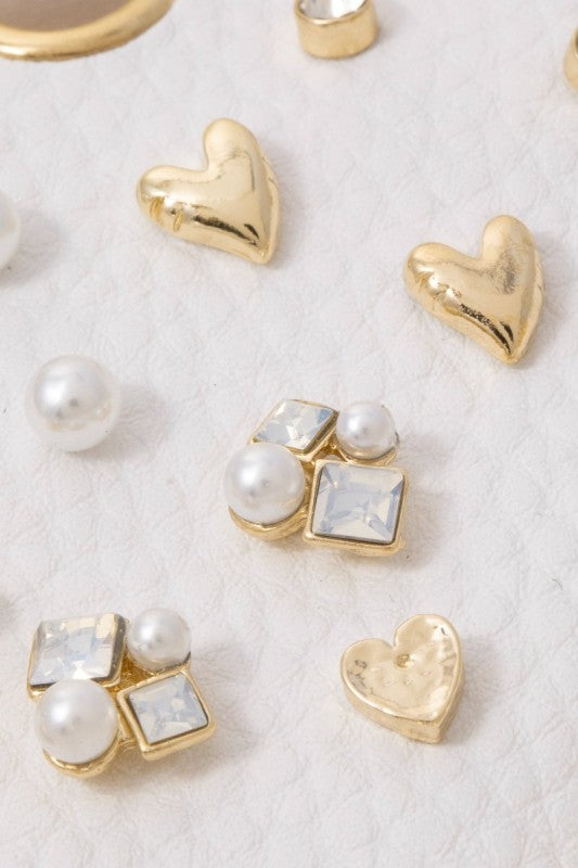 Loner Multi Stud Earrings