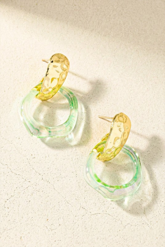 Banta Acrylic Hoop Earrings (2 Colors!)