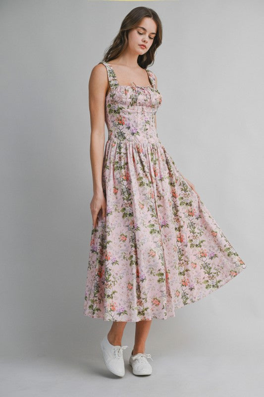 Minnie Floral Midi Dress
