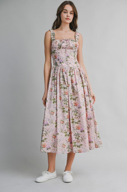 Minnie Floral Midi Dress