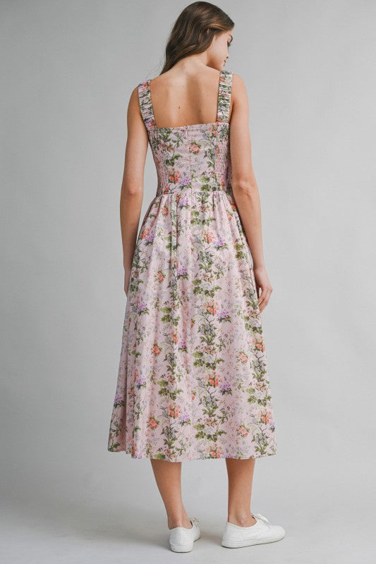 Minnie Floral Midi Dress