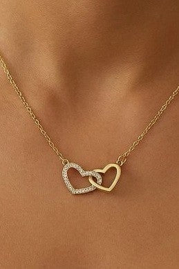 Arrin Interlock Heart Necklace