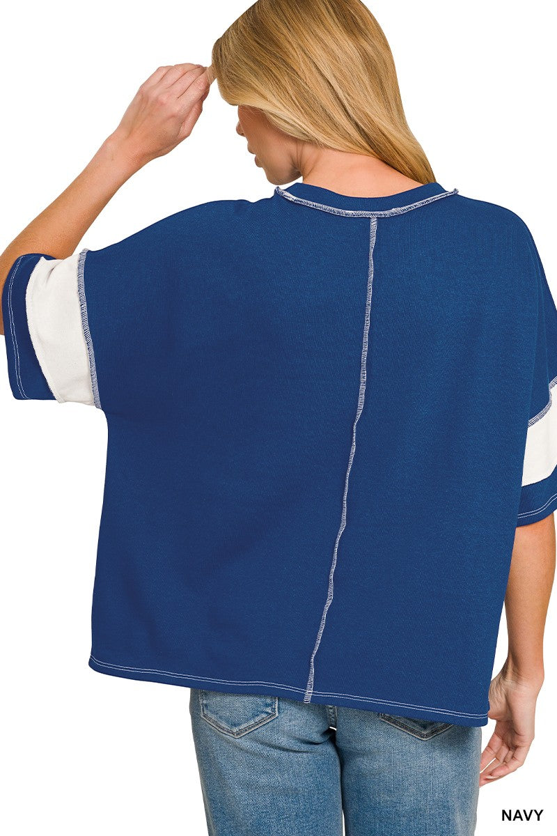Hogan Boxy Stripe Top