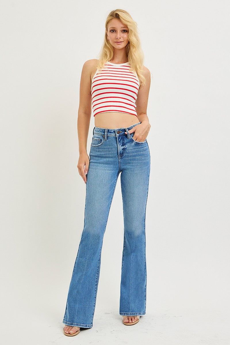 RISEN Baylor High Rise Flare Jeans PREORDER