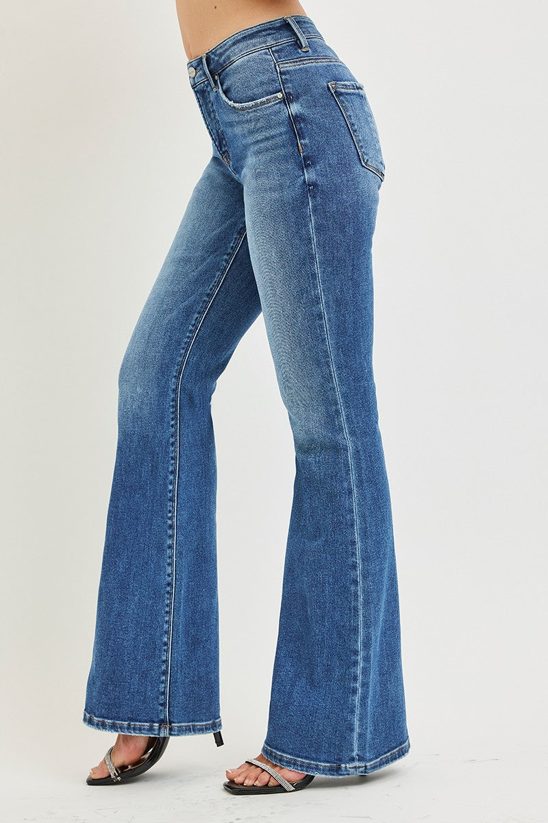 Risen Vollie Mid Rise Flare Jeans