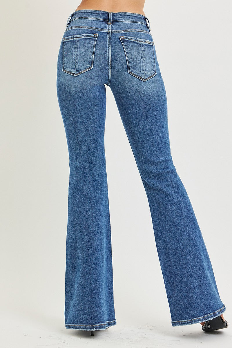 Risen Vollie Mid Rise Flare Jeans