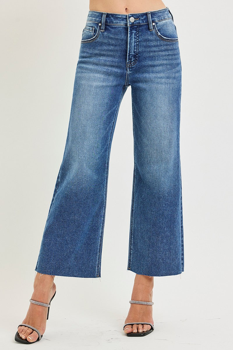 Risen Tristan High Rise Crop Wide Jeans PREORDER