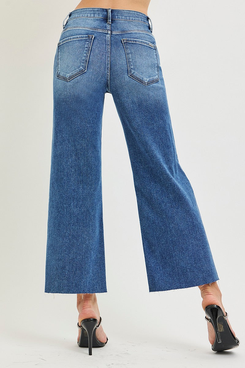 Risen Tristan High Rise Crop Wide Jeans PREORDER
