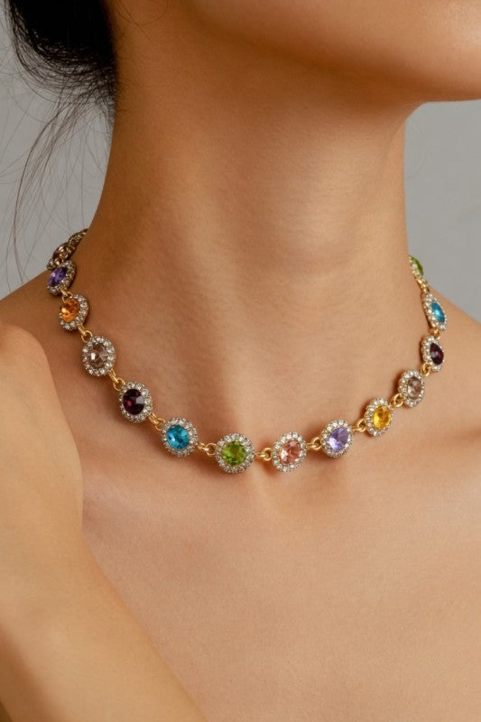 Ang Rainbow Crystal Necklace
