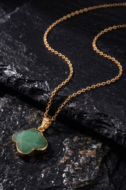 Brewer Clover Shape Pendant Necklace