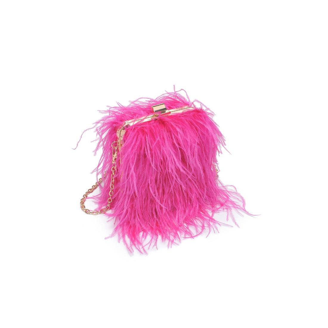 Feathered Flair Evening Bag