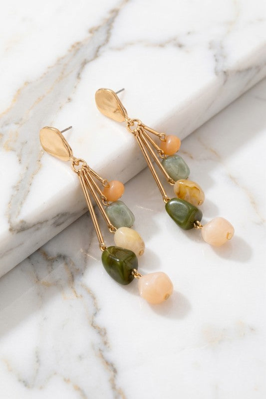 Borea Bead Cascade Earrings