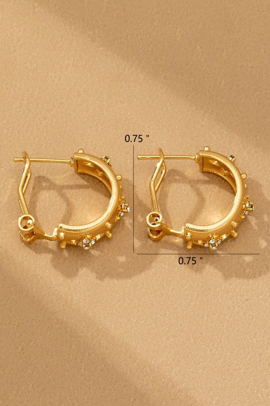 Baxter Flower Hoop Earrings