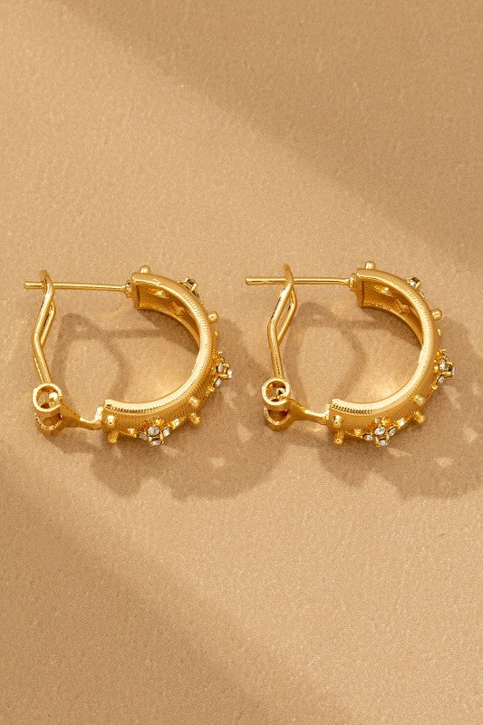 Baxter Flower Hoop Earrings