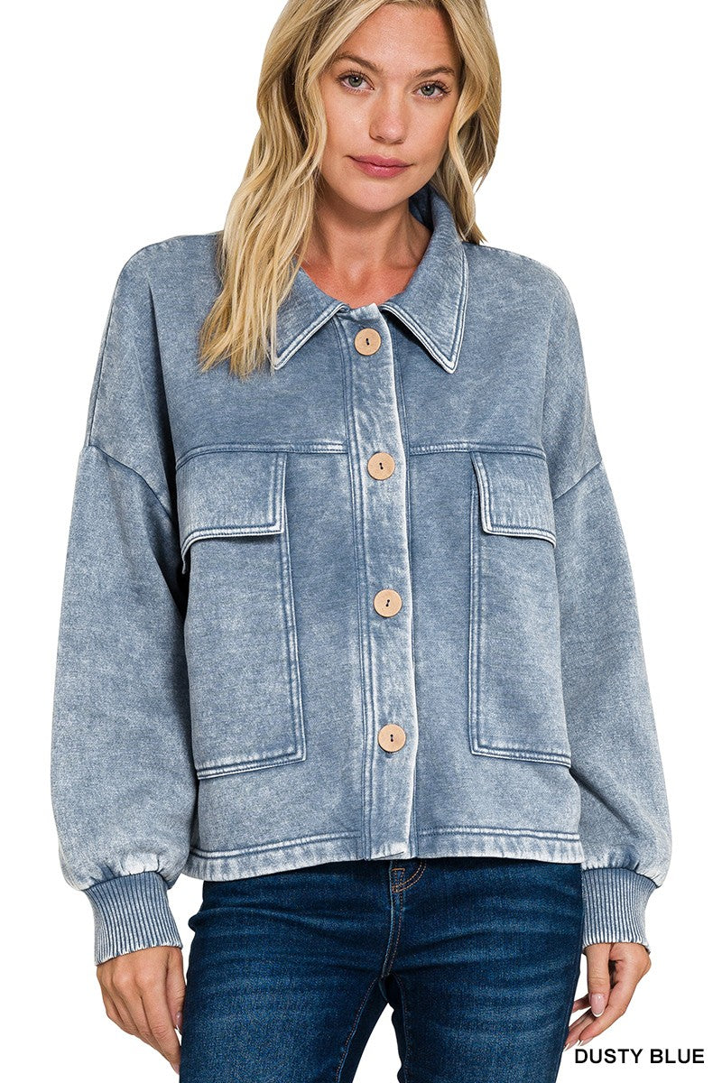 Kollin Fleece Shirt Jacket PREORDER
