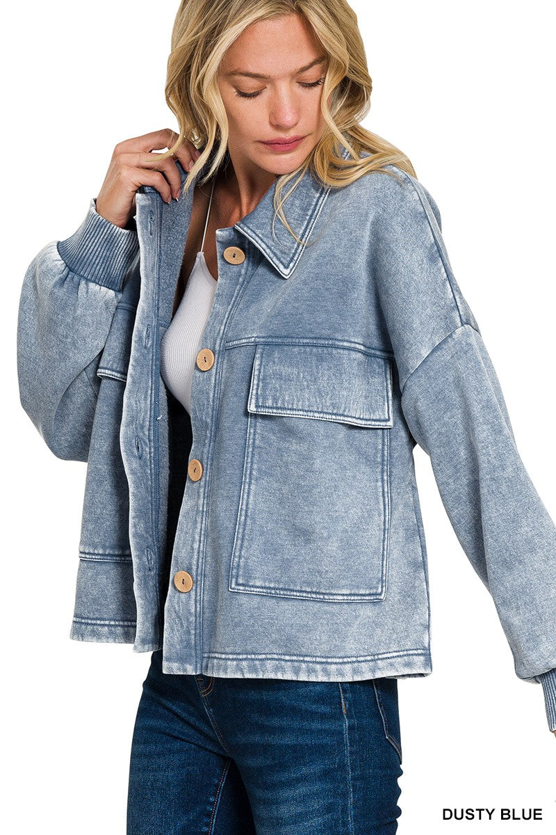 Kollin Fleece Shirt Jacket PREORDER